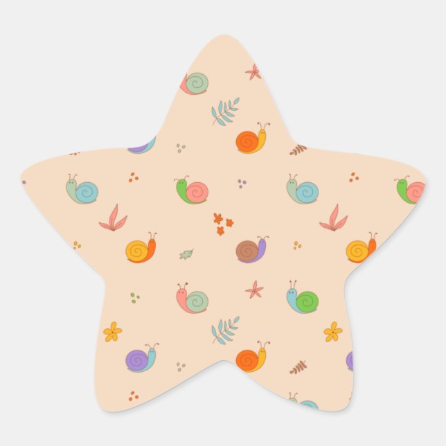Adesito Estrela Aroma cômoda com caracóis e flores (Frente)