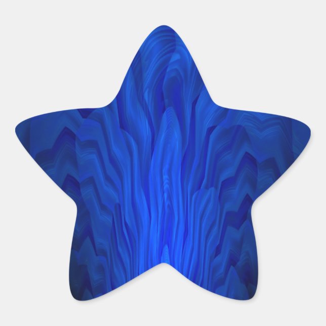 Adesito Estrela Arte Abstrata Azul (Frente)