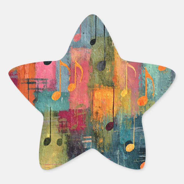 Adesito Estrela Arte abstrata tema musical (Frente)