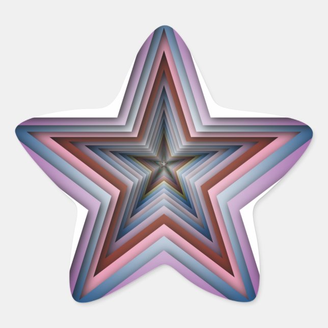 Adesito Estrela arte geométrica abstrato estrela (Frente)