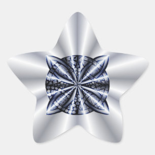 Adesito Estrela Arte Original do Nó Celta Personalizável Azul