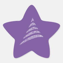 Adesito Estrela Árvore de Natal Artístico Monocromática