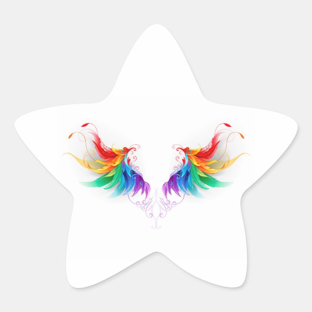 Adesito Estrela Asas Fluffy Rainbow (Frente)