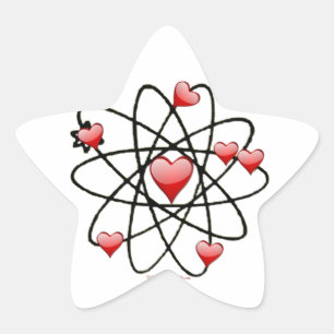 Adesito Estrela Atomic Valentine Corações Vermelhos