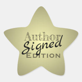 Adesito Estrela Autor Assinado Edition Estrela Dourada e Preta