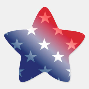Adesito Estrela azul branco patriótico americano