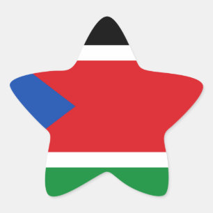 Adesito Estrela Baixo custo! Bandeira do Sudão do Sul