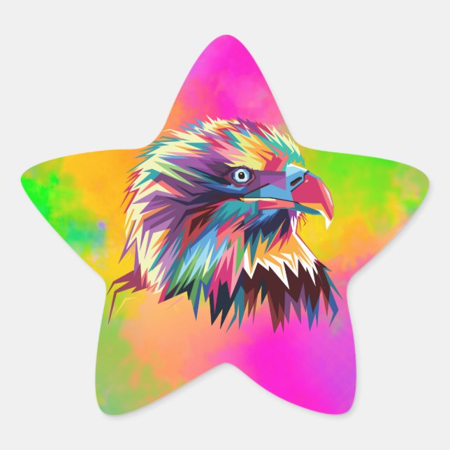 Adesito Estrela Bald Eagle - Design Geométrico Prismático - 80590 (Frente)