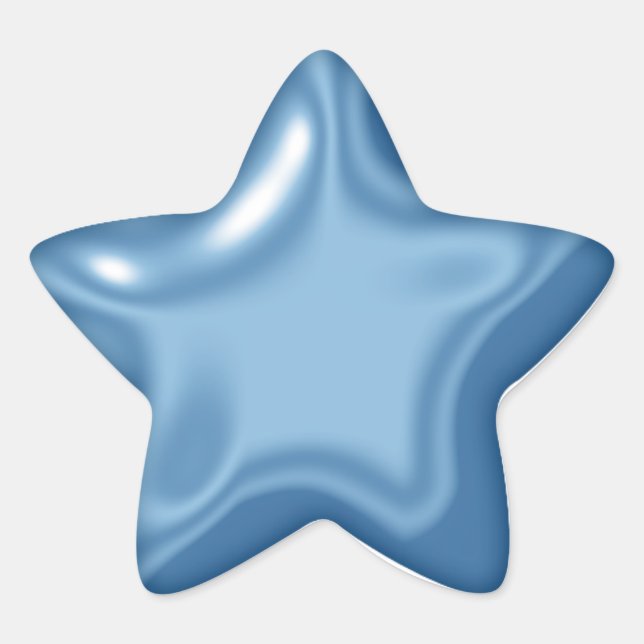 Adesito Estrela Balon Star Blue Sticker (Frente)