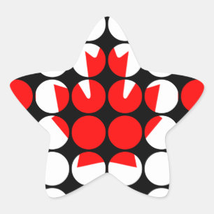 Adesito Estrela Bandeira chique feminino à moda do canadense das