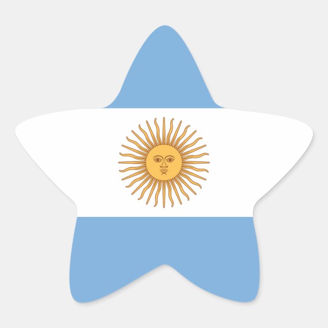 Adesito Estrela Bandeira da Argentina (Frente)