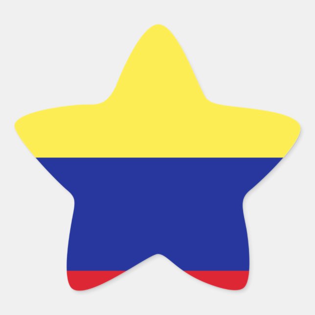 Adesito Estrela Bandeira da Colômbia (Frente)