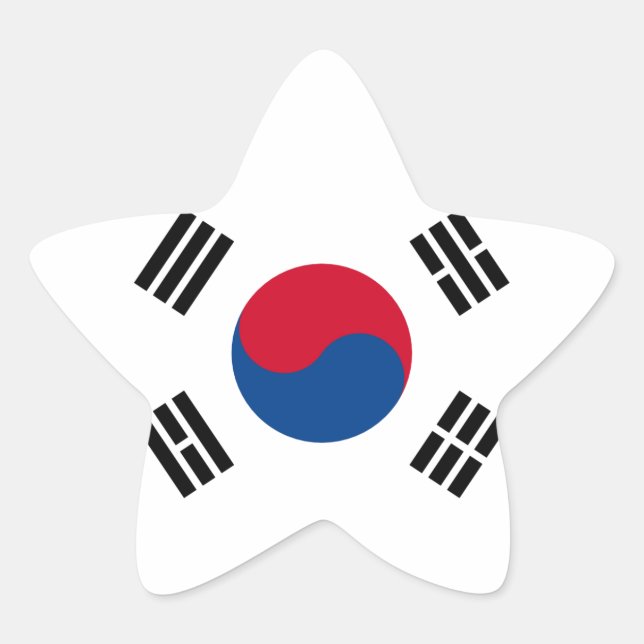 Adesito Estrela Bandeira da Coreia do Sul (Frente)