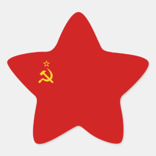 Adesito Estrela Bandeira de União Soviética /USSR/CCCP