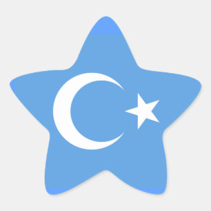 Adesito Estrela Bandeira do leste de Turkestan Uyghur