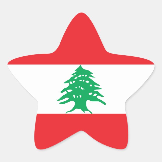 Adesito Estrela Bandeira do Líbano/Líbano (Frente)