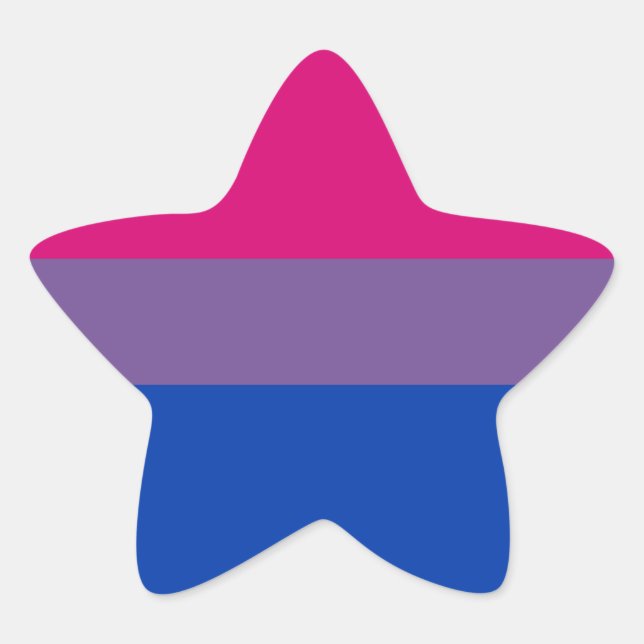 Adesito Estrela Bandeira do Orgulho Bissexual (Frente)