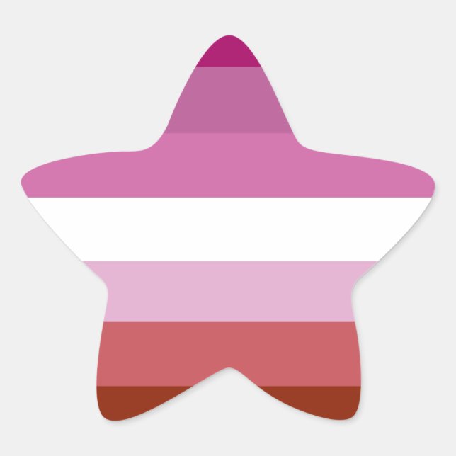 Adesito Estrela Bandeira do orgulho lésbico (Frente)