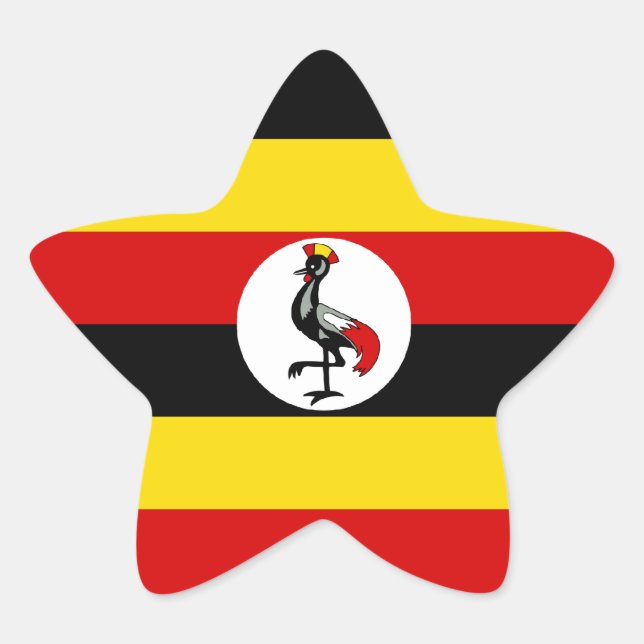 Adesito Estrela Bandeira do Uganda/Uganda (Frente)