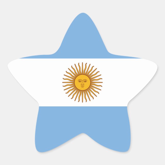 Adesito Estrela Bandeira Nacional Argentina (Frente)