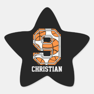 Adesito Estrela Basquetebol personalizado número 9