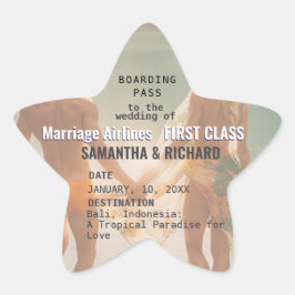 Adesito Estrela Beach Wedding Boarding Pass Romantic