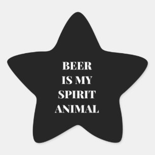 Adesito Estrela Beer Lover Cerveja É O Meu Animal Espirituoso