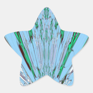 Adesito Estrela Belo Aqua Azul Azul Incrível Arte Floral