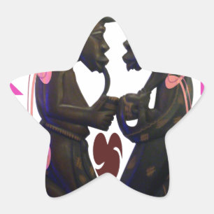 Adesito Estrela Belo Casal Africano Incrível: Uma Arte Romântica