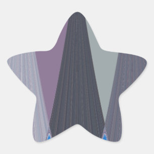 Adesito Estrela Belo Impressão de Design de Arte Chevron