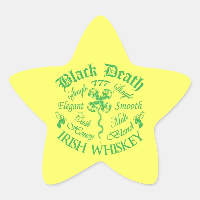 Adesito Estrela Black Death 77 - Honey Irish Whiskey (Frente)