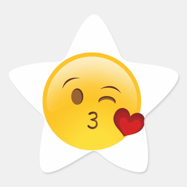 Adesito Estrela Blow um beijo emoji. (Frente)