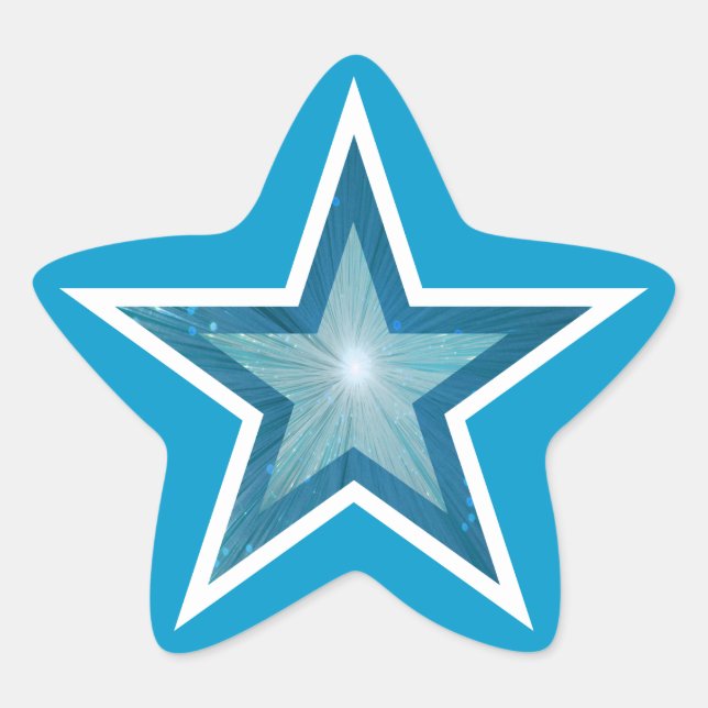 Adesito Estrela Blue Star forma adesiva azul estelar azul (Frente)