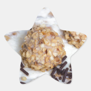 Adesito Estrela Bolo de amendoim com detalhes de salsicha de choco