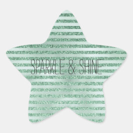Adesito Estrela Bonito Mint Green Glitter Ombre Strips