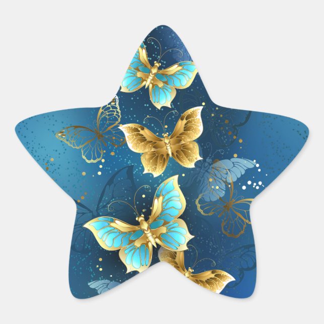 Adesito Estrela Borboletas de ouro (Frente)