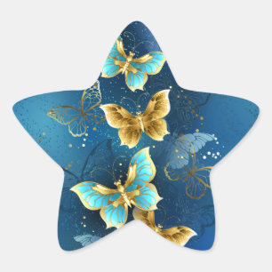 Adesito Estrela Borboletas de ouro
