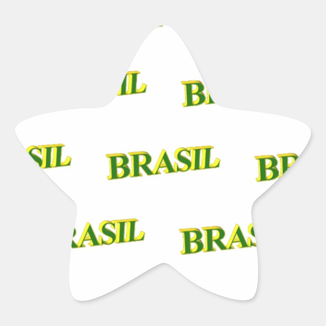Adesito Estrela Brasil 3D (Frente)