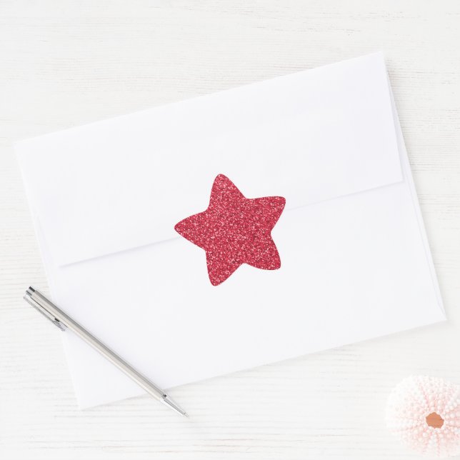 Adesito Estrela Brick Red Glitter (Envelope)