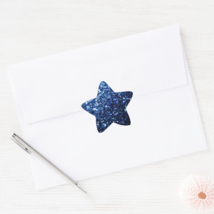 Adesito Estrela Brilhante brilho azul escuro