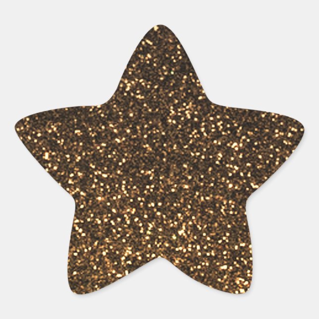 Adesito Estrela Brilhante de ouro preto (Frente)
