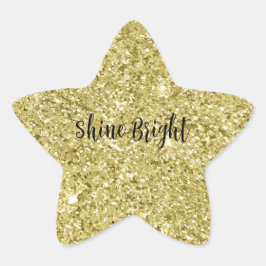 Adesito Estrela Brilhante Dourado