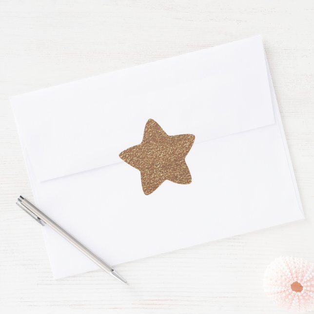 Adesito Estrela Brilho Dourado (Envelope)