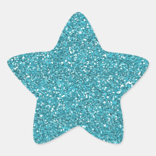 Adesito Estrela Brilho Sparkly azul do Aqua bonito