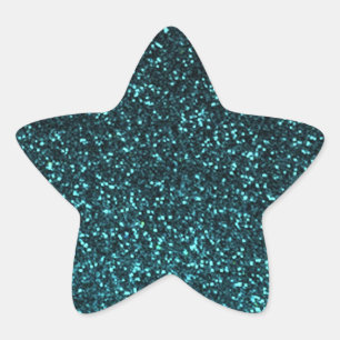 Adesito Estrela Brilho sparkly do preto azul da cerceta