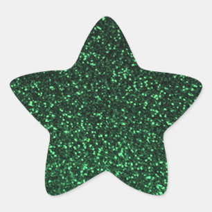 Adesito Estrela Brilho sparkly verde preto
