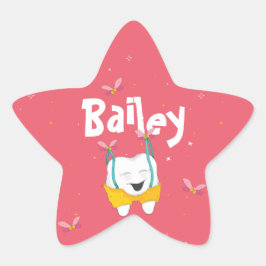 Adesito Estrela Brincadeira Magia Brincadeira Bela Pêssego Dente V