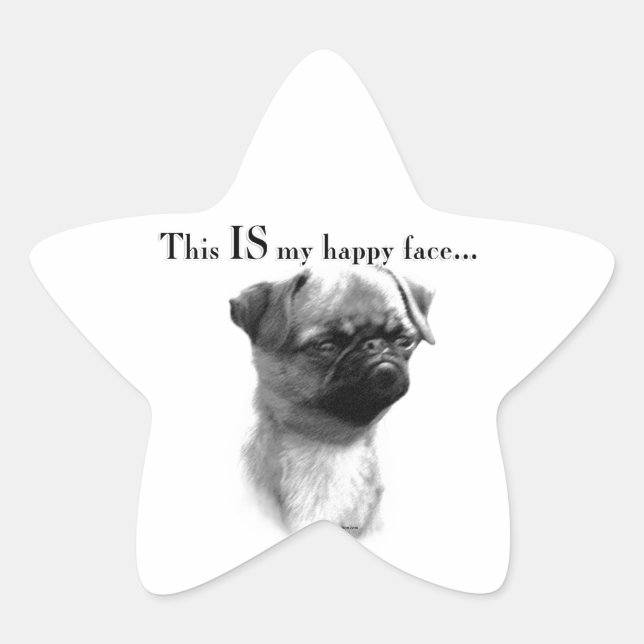 Adesito Estrela Bruxelas Griffon Happy Face (Frente)