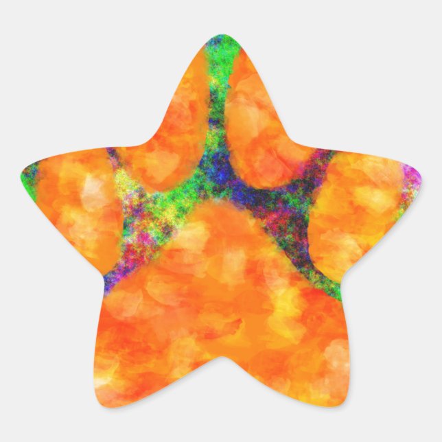 Adesito Estrela Cachorro Cachorro Imprimir Aquarela (Frente)