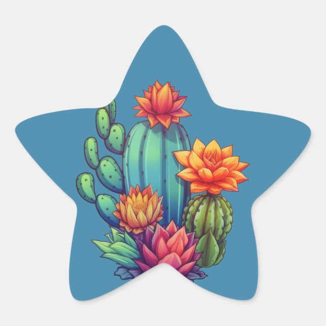 Adesito Estrela Cactus bonito (Frente)